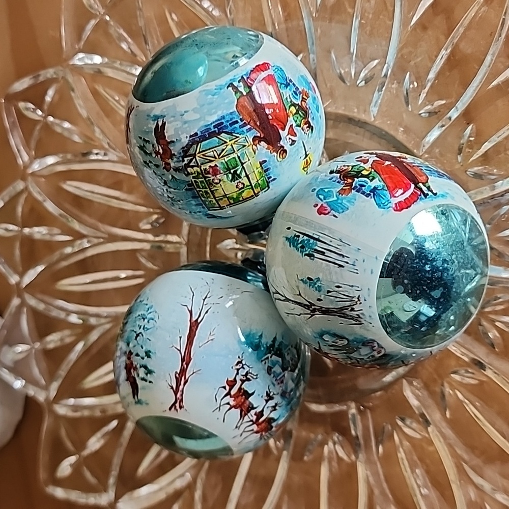 Vintage Fieldcraft Canada glass Christmas tree ornaments - Picture 12 of 14